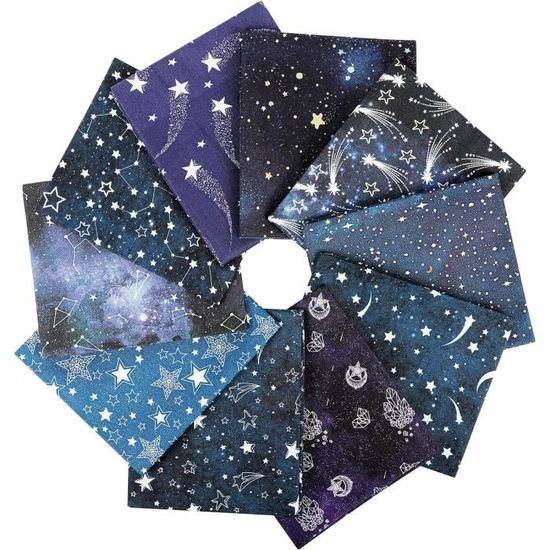 10 Pcs Tissu à Thème, Lots de Tissus en Coton, Tissu en Coton pour Quilting, Multicolore pour Décorations DIY Couture Artisanat 10 Pcs Tissu à Thème, Lots de Tissus en Coton, Tissu en Coton pour Quilting, Multicolore pour Décorations DIY Couture Artisanat