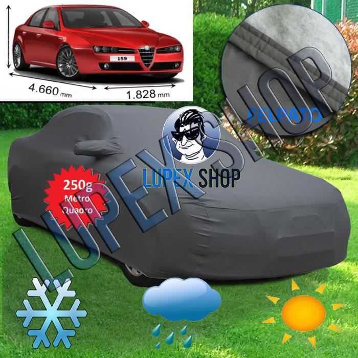 Housse Auto Housse Imperméable à l’eau avec 6 réflecteurs compatible pour 159