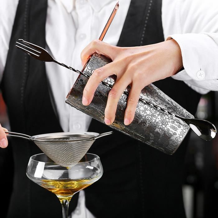 Cocktail Shaker Set(Couleur: argent)-ROS