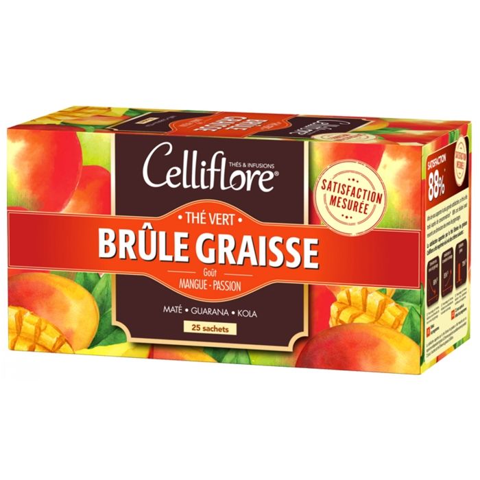 Celliflore Thé Vert Brûle Graisses 25 sachets