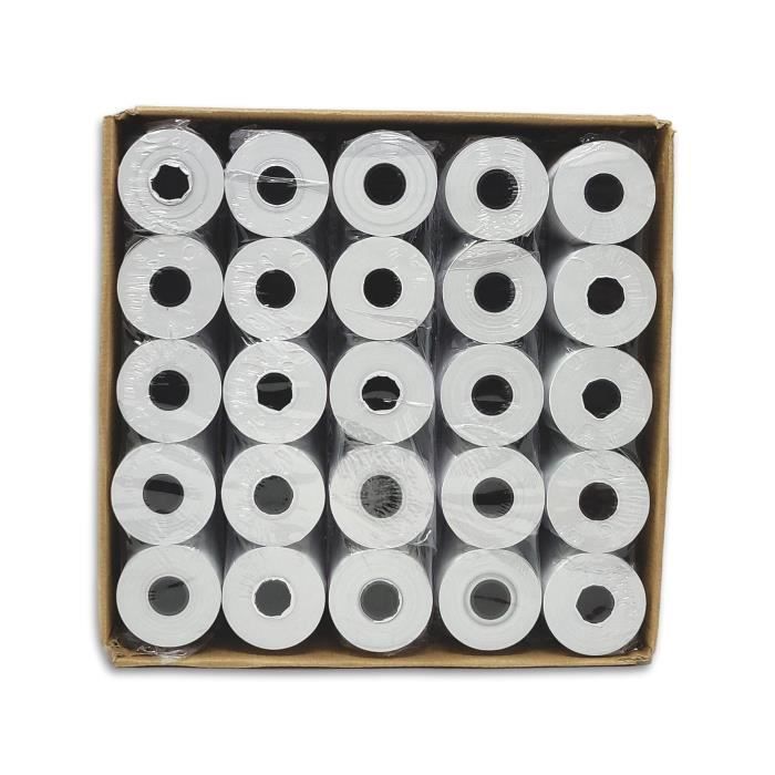 50 rouleaux bobines papier thermique 57 x 40 x 12 carte bancaire