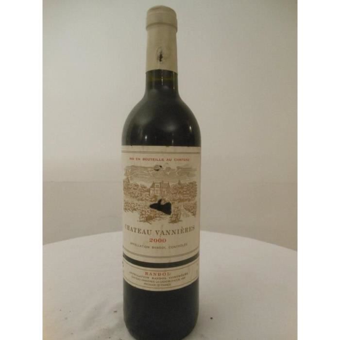 bandol château vannières rouge 2000 - provence france