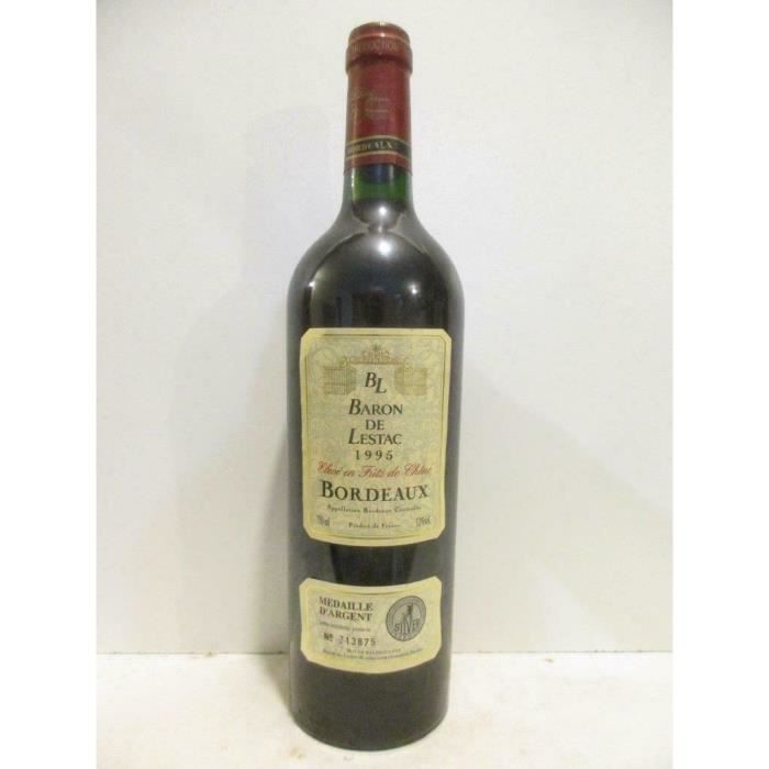 bordeaux baron de lestac fût de chêne rouge 1995 - bordeaux