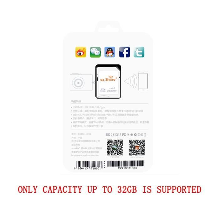 KIOXIA – carte Micro SD C10, adaptateur wifi sans fil, 16 go 32 go 64 go 128 go 256 go, carte mémoire TF pour [7135359]