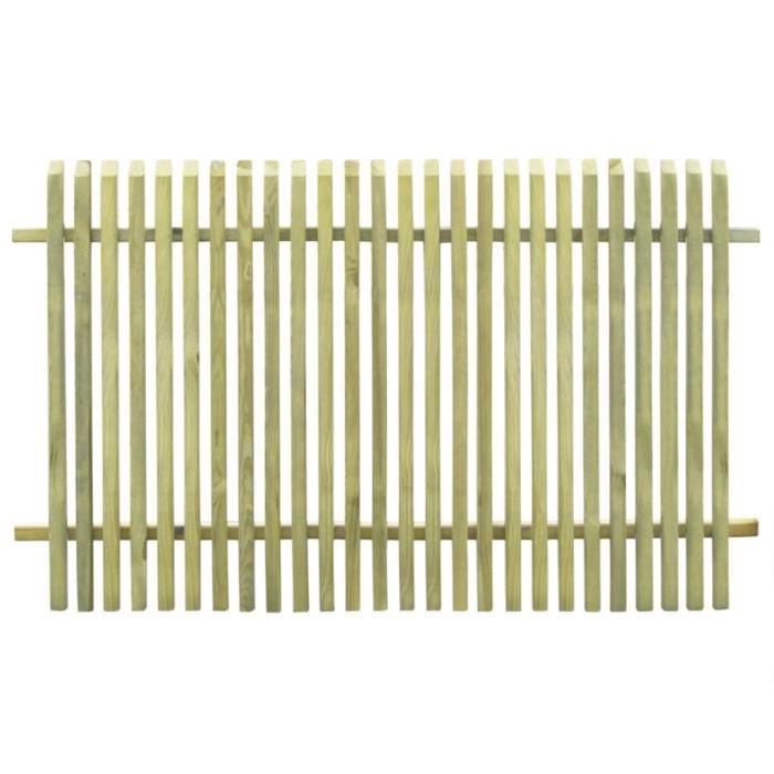 ♫1565 Clôture Classique - Clôture de jardin Brise vue Brise vue Bois de pin imprégné 170 x 100 cm Home®