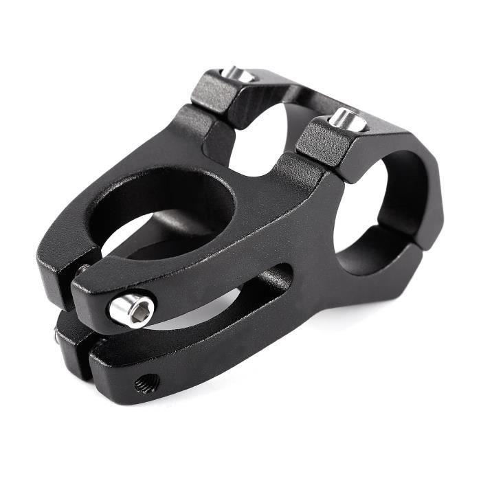 Potence de Vélo Aluminium Noir L 45mm pour guidon 31,8mm Composant Pièce détachée Cyclisme Vélo tout terrain