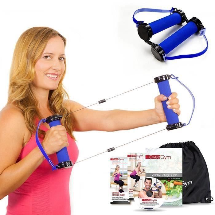 Meilleur exercice de bandes de résistance - Gwee Gym Total Body Workout Kit - Ultimate Cross Trainer pour construire le muscle et pe