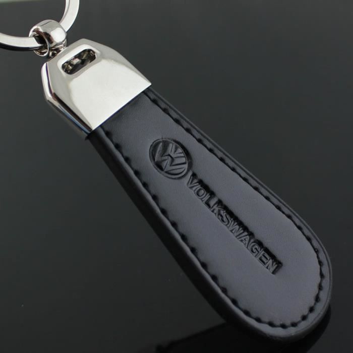 Porte clés VOLKSWAGEN (Simili cuir et surpiqûre ) polo golf eos tiguan porte clé Golf Tiguan Passat Scirocco Touran