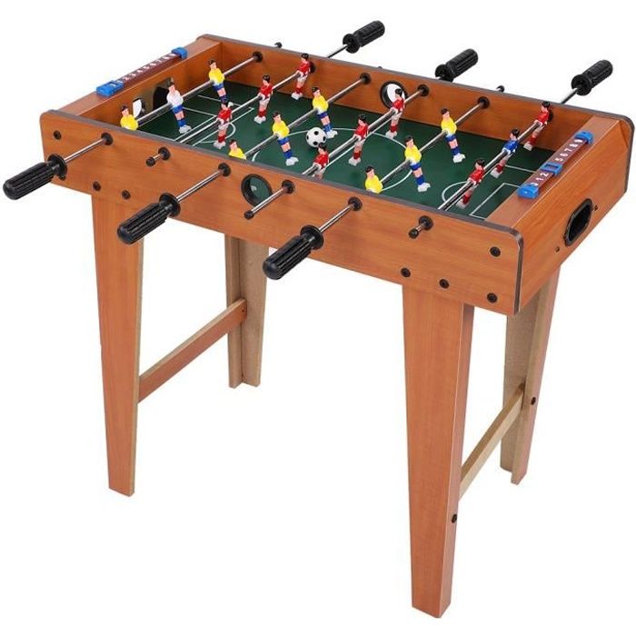 Table de Babyfoot Table en Bois Jeu de Football de Table Baby Foot Profesional de Haute Qualité Table Soccer avec 2 Balles pour