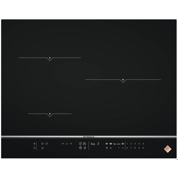 Table de cuisson DE DIETRICH DPI7572X Noir