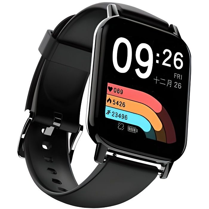 Montre connectée DOOGEE Bluetooth CS2 - aille unique Noir