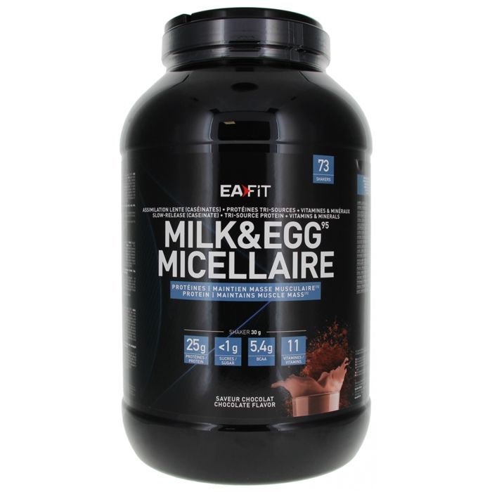 Eafit Milk & Egg 95 Micellaire Goût Chocolat 2.2kg