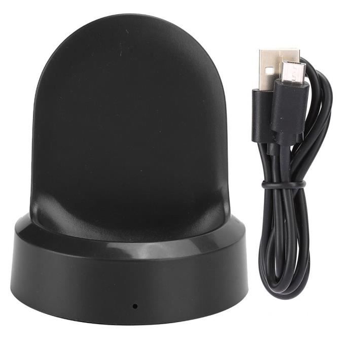 Fdit Chargeur de montre pour Samsung Chargeur sans fil Smart Watch Dock de charge pour Samsung Gear S3 Classic / S3 Frontier