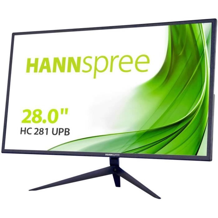 Moniteur LED EEC: A (A+++ - D) Hannspree HC281UPB HC281UPB 71.1 cm (28 pouces) Ultra HD (3840 x 2160 pixel)