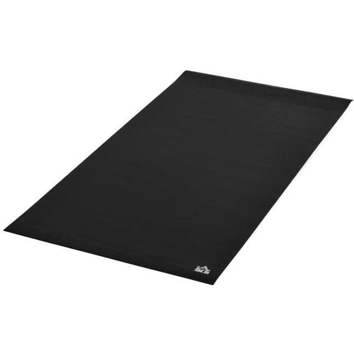 Tapis de protection Fitness grand confort dim. 180L x 90l x 0,6H cm PVC noir