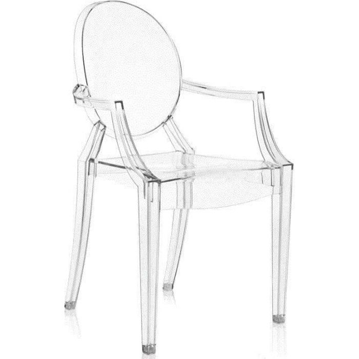 Kartell Chaise Kartell Louis Ghost - Cristal Clair