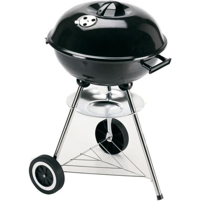 Barbecue boule Ø43 cm à charbon Grill Chef - Acier - Noir