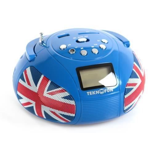 TEKNOFUN Mini Boombox Enceinte Stéréo UK Bluetoth FM Radio