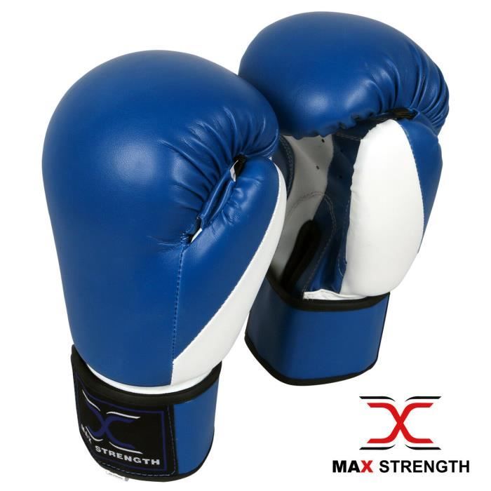 MAx Strength Gants de boxe Kick Punch Bag Muay Thai UFC Fight Training Mitts MMA