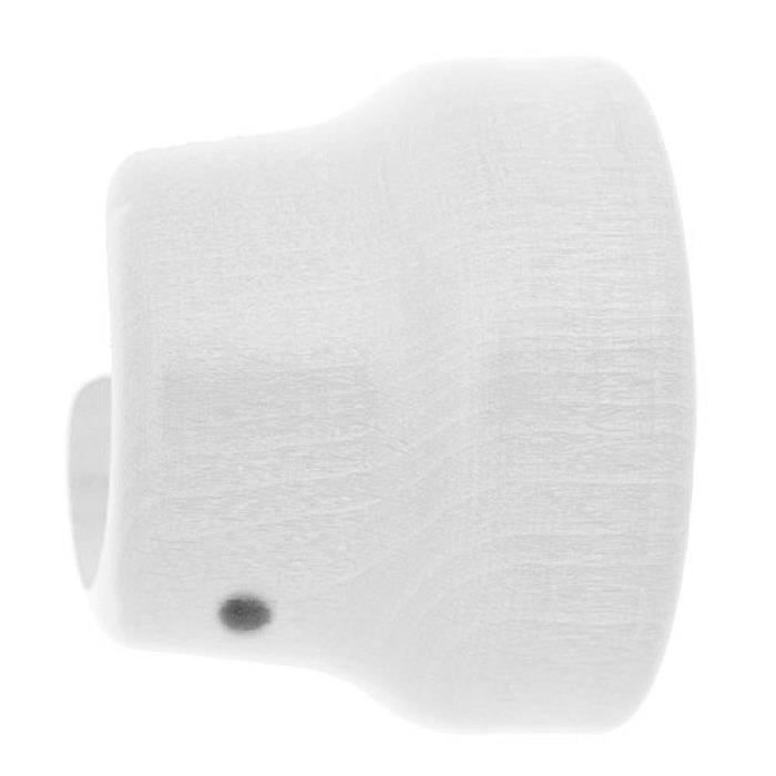 Support en bois lisse latéral 20 x 35 mm. blanch