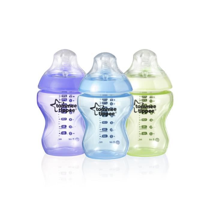 TOMMEE TIPPEE Pack De 3 Biberons 260ml Garçon