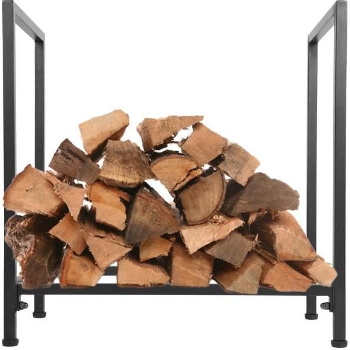 Étagère en Métal pour Bois de Cheminée - Porte Bûches - Range Bûches Bois Stockage de Bois de Chauffage En Stock SIE