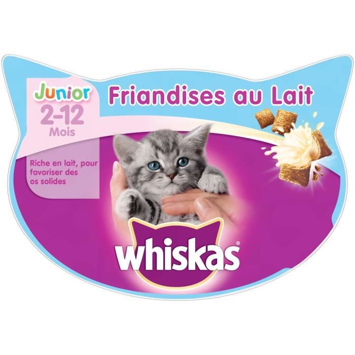 WHISKAS Friandises au lait - Pour chaton - 55 g