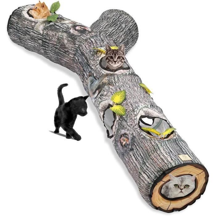 Comparer les prix de Tunnel Chat 3 Voies Jouet intractif Tunnel Chat Jouets pour Chats Chiots Lapins Cobaye couleurs multiples AIRE DE JEU