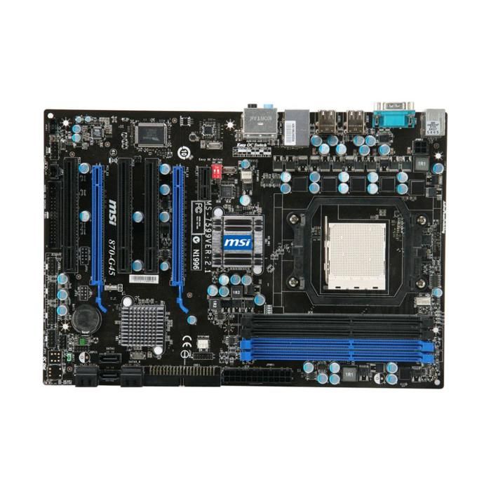 Carte mère MSI 870-G45 AMD 770 Socket AM3 4xDDR3 SDRAM 16 Go ATX - Msi