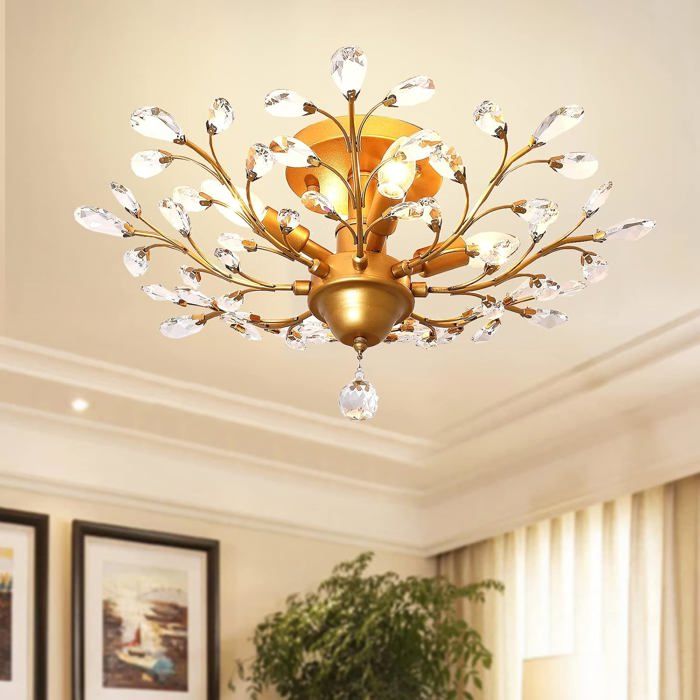 Zhongshan éclairage Moderne K9 Cristal Pendentif Lumières Salon Chambre Décorati