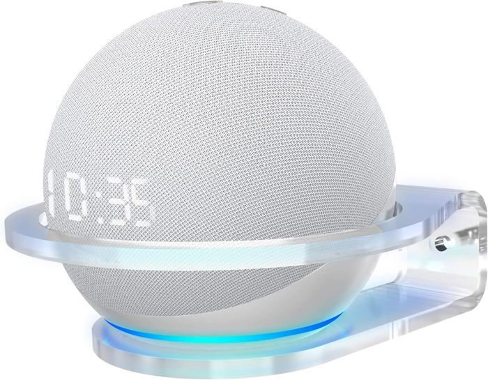 Support Mural Sans Vis Pour HomePod Mini - Fixation Prise électrique, Rangement Câble Intégré - Noir