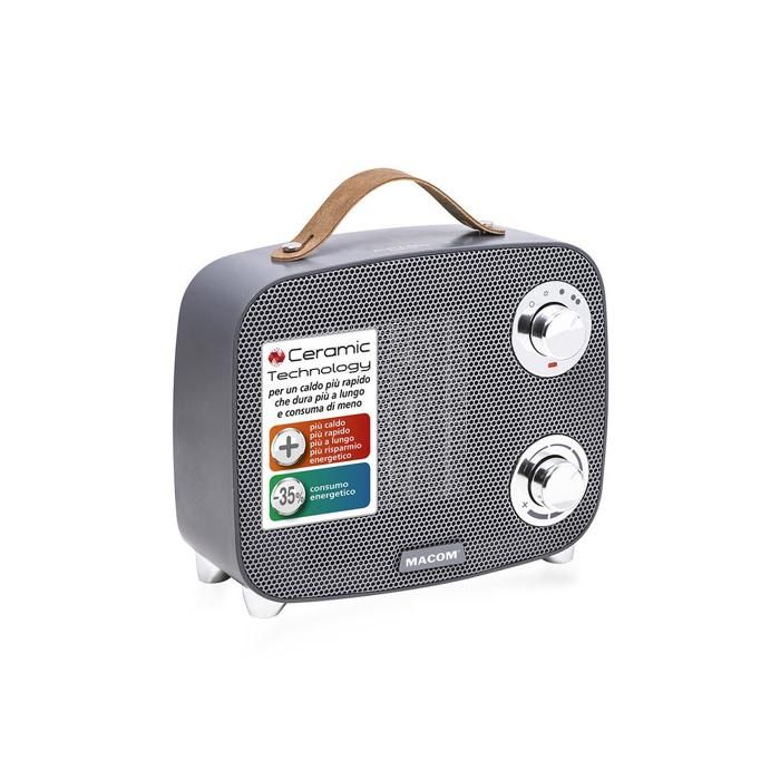 CDISCOUNT FR MACOM ENJOY & RELAX MINIMAX INTÉRIEURE GRIS 1500 W CHAUFFAGE DE VENTILATEUR ÉLECTRIQUE