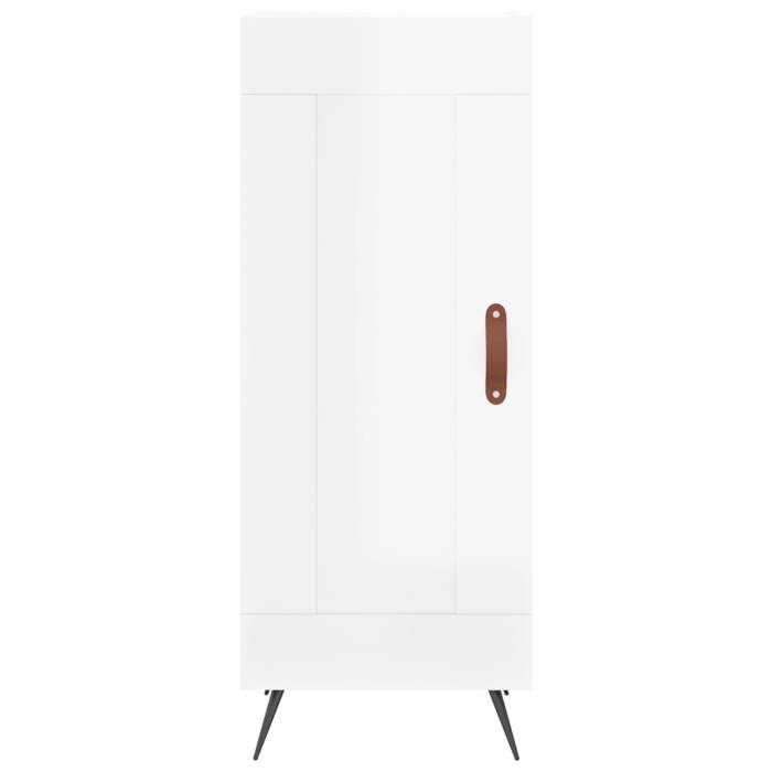 Promotion mai * Buffet bahut - Armoire de rangement - Blanc brillant 34 5x34x90 cm EU5335830414