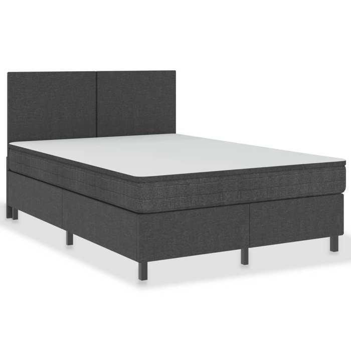 SOLDES dAutomneSommier à lattes de lit - 2 Personnes - Pieds robustes - Gris Tissu 160x200 cm - HOMEFR2676