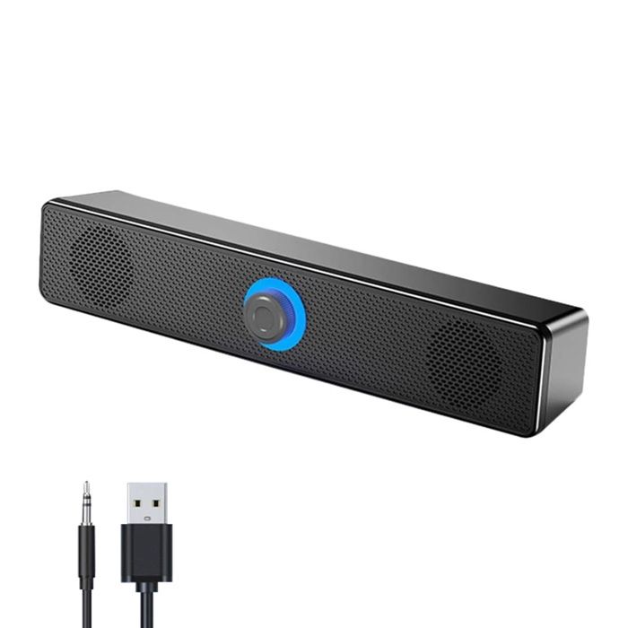 Enceintes filaires 3D surround avec caisson basses compatibles PC TV home cinéma amplification sonore Label