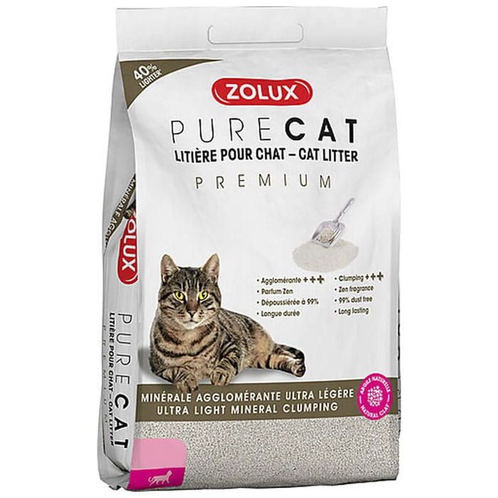 Litière Agglomérante Chat Purecat Premium 8l - Zolux