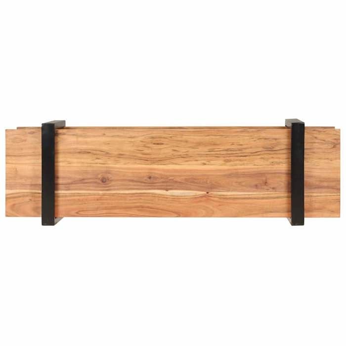 Cabinet TV 1 PC - SWEETY®Organisateur TV - Armoire télé élégant - 130x40x40cm - bois dacacia solide 9191126