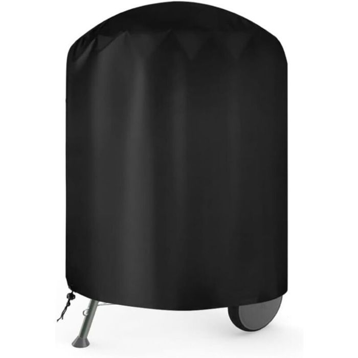 Housse Barbecue ExterieurBache de Protection Exterieur Ø 76 x 91 cm Housse plancha Exterieur Tissu Oxford 210D imperméableNoir