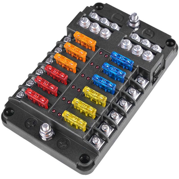 Led Rouge Panne Au Auto Panneau de fusibles LED étanche - MHY® - Voyant LED rouge pour fusibles ...