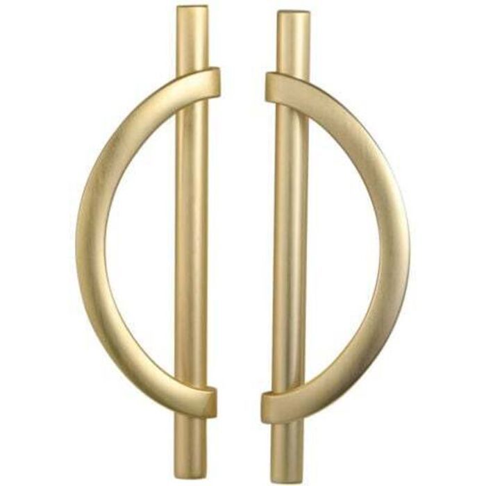6 Pièces Poignee de Meuble Cuisine Doré 96mm Alliage de zinc Poignées Meubles avec Vis pour Bureaux Tiroirs Armoires Placard