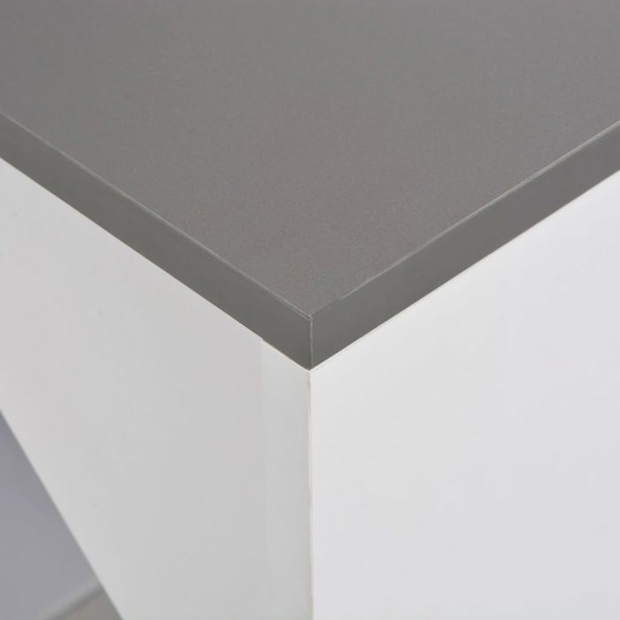 Table de bar(1 pc) - JILIMAISON - Table de repas - Pour petit déjeuner - avec armoire Blanc 115x59x200cm T50452231