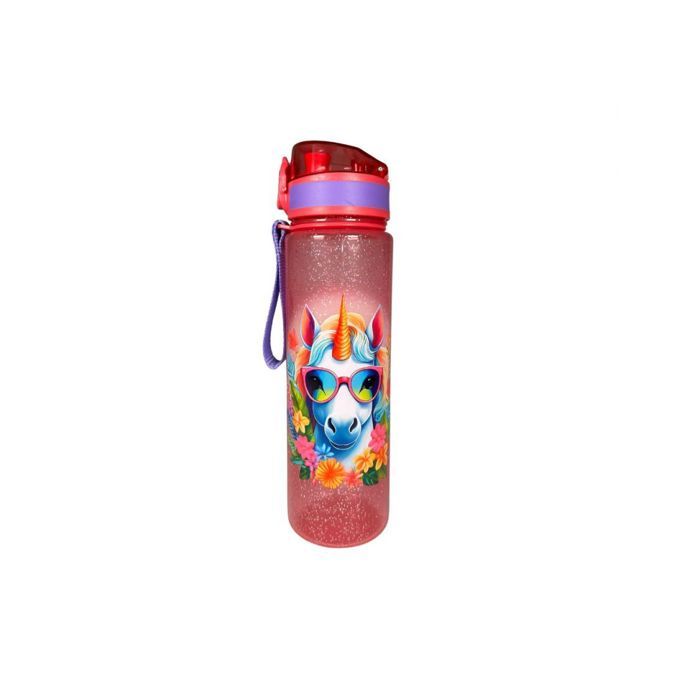 My Sweety Pop- Gourde Licorne Rose avec Fleurs pour Fille