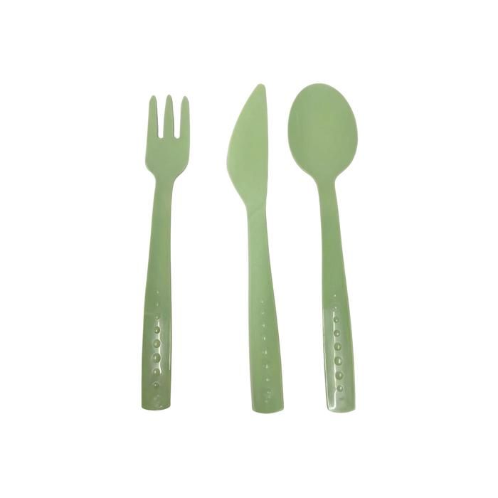 SET DE COUVERTS POUR BARBECUE CAMPING ET PIQUE-NIQUE 15 pièces réutilisables 5 couleurs vert sztc-green