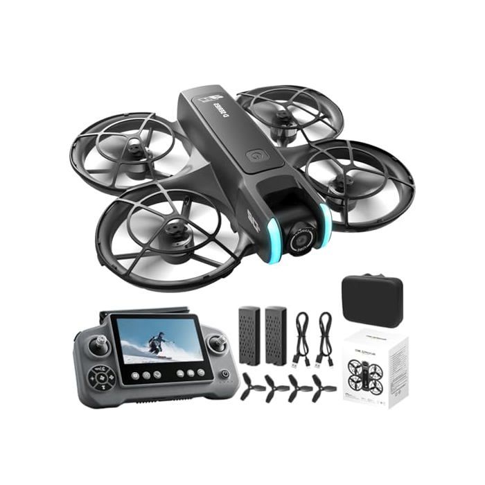 Mini drone - GENERIQUE - Double Caméra HD - Moteur sans balais - Caméra orientable 90° - Positionnement flux optique Mini drone - GENERIQUE - Double Caméra HD - Moteur sans balais - Caméra orientable 90° - Positionnement flux optique