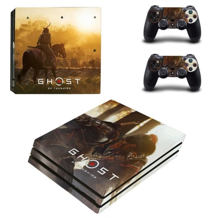 Bleu Autocollants Ghost of Tsushima pour Console PlayStation 4