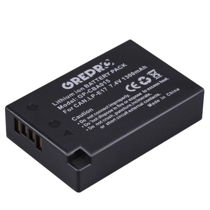 1x Batterie LPE17 LP E17 LP E17 Batterie et Chargeur De Caméra pour Canon EOS R10, EOS 850D, EOS 200D M3 M6 7