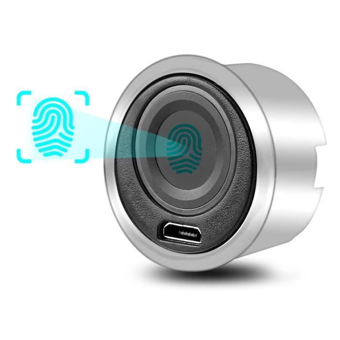 Serrure De Tiroir Intelligente à Empreintes Digitales, Armoire De Bureau, Casier De Porte, Petit Tiroir Antivol, Accessoires De Cadenas De Sécurité
