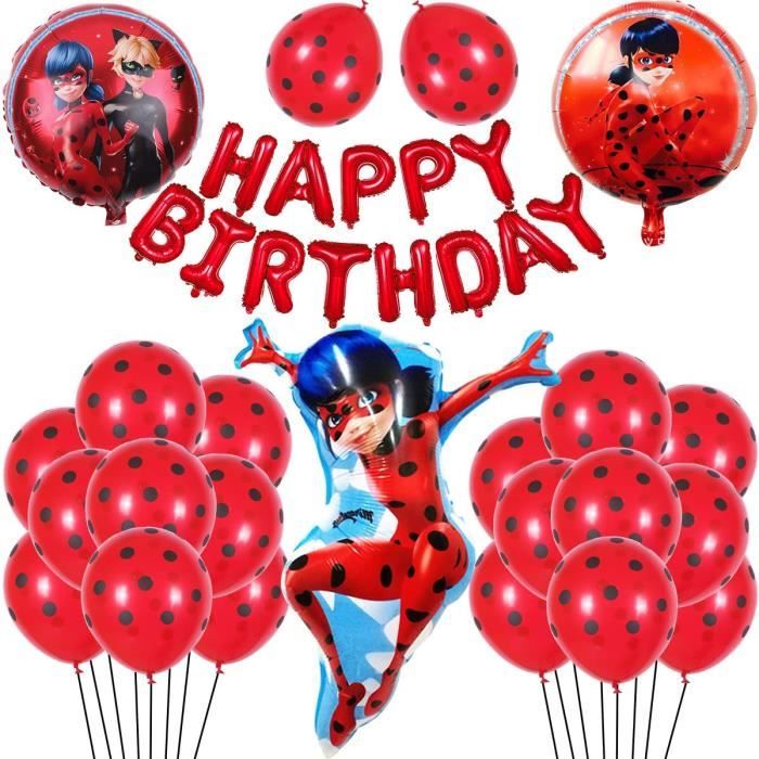 Ballons Set Aluminium Balloon Joyeux Anniversaire Fete Decoration Fournitures Pour Coccinelle Superheros Fille Enfants 554 Cdiscount Maison