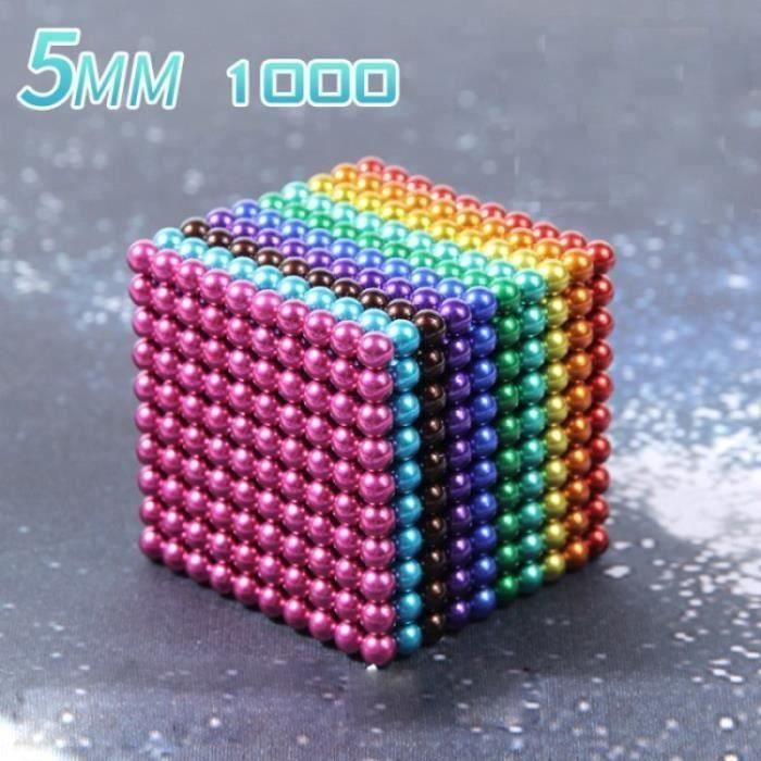 1000 PCS Magique Cube Puzzle Balles d'aimants Diametre 5