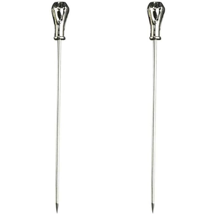 TopTie Lot De 20 Brochettes à Cocktail, Cure-dents En Acier Inoxydable
